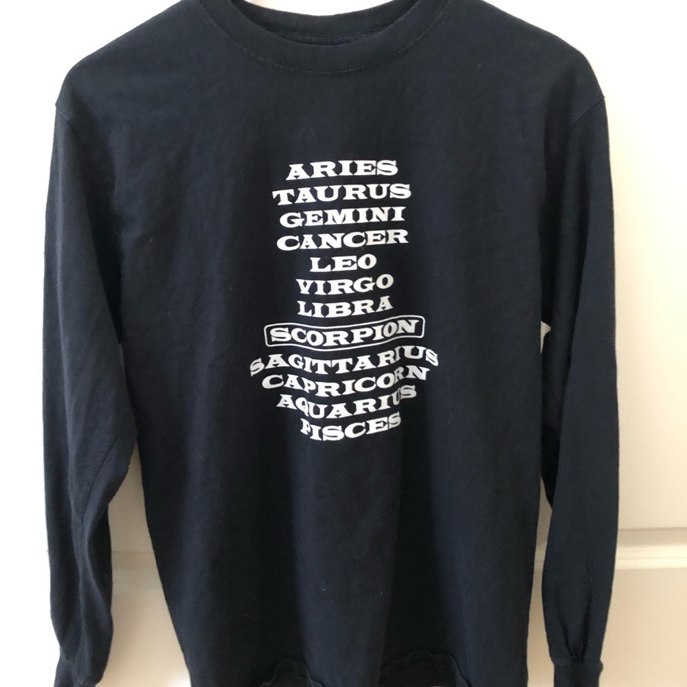 Drake Scorpion Astrology Long Sleeve Tee